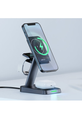 Зарядний пристрій Wireless QI 3in1 18W E3 Acefast