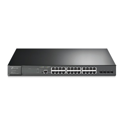 Комутатор TP-LINK TL-SG3428MP 24xGE/PoE+384W 4xGE SFP L2 JetStream 19" 1U