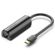 Перехідник USB 3.1 Type-C --> Ethernet RJ45 1000Mb Gigabit Vention чорний