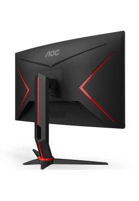 TFT 27" AOC C27G2Z3/BK, VA, 280Гц, 0,5ms, вигнутий, HDMIx2, DP, HAS, чорний з червоним