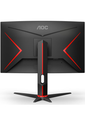 TFT 27" AOC C27G2Z3/BK, VA, 280Гц, 0,5ms, вигнутий, HDMIx2, DP, HAS, чорний з червоним