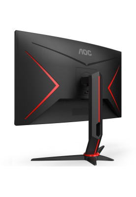 TFT 27" AOC C27G2Z3/BK, VA, 280Гц, 0,5ms, вигнутий, HDMIx2, DP, HAS, чорний з червоним
