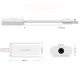 Звукова карта USB AUX jack, TRRS (Mic & Ear), ALC4042 Ugreen Біла US206