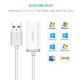 Звукова карта USB AUX jack, TRRS (Mic & Ear), ALC4042 Ugreen Біла US206