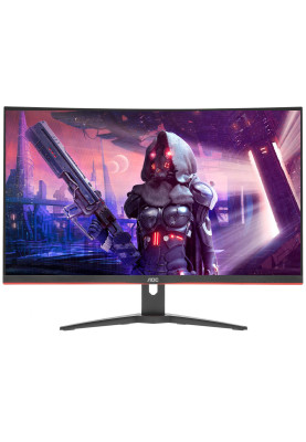 Монітор TFT 31.5" AOC C32G2AE/BK, VA, 165Гц, вигнутий, D-SUB, DP, HDMI x 2, колонки, чорний