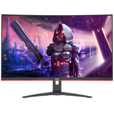 Монітор TFT 31.5" AOC C32G2AE/BK, VA, 165Гц, вигнутий, D-SUB, DP, HDMI x 2, колонки, чорний