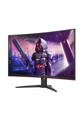 Монітор TFT 31.5" AOC C32G2AE/BK, VA, 165Гц, вигнутий, D-SUB, DP, HDMI x 2, колонки, чорний