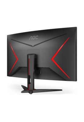 Монітор TFT 31.5" AOC C32G2AE/BK, VA, 165Гц, вигнутий, D-SUB, DP, HDMI x 2, колонки, чорний