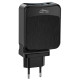 Зарядний пристрій 3xUSB 65W (2xUSB-C,USB-A) PD QC 3.0, чорний Media-Tech