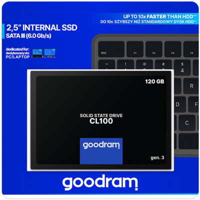 SSD 120Gb GoodRAM CL100 SATA III 2.5` TLC SSD 120Gb GoodRAM CL100 SATA III 2.5` TLC