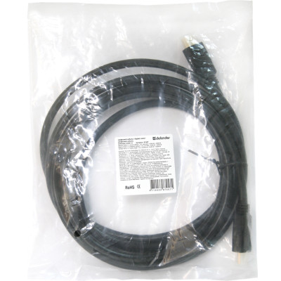 Кабель HDMI M-M, 3.0 м, V1.4, Defender, чорний, HDMI-10