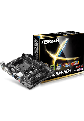 ASRock FM2A68M-HD+/REF (FM2+, A68, 2xDDR3, 4xSATAIII, RAID,1*PCI-E x16, 1 x PCI, GLan, mATX)