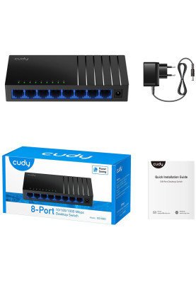 Комутатор Cudy GS108D, 8 портовий Gigabit Desktop Switch