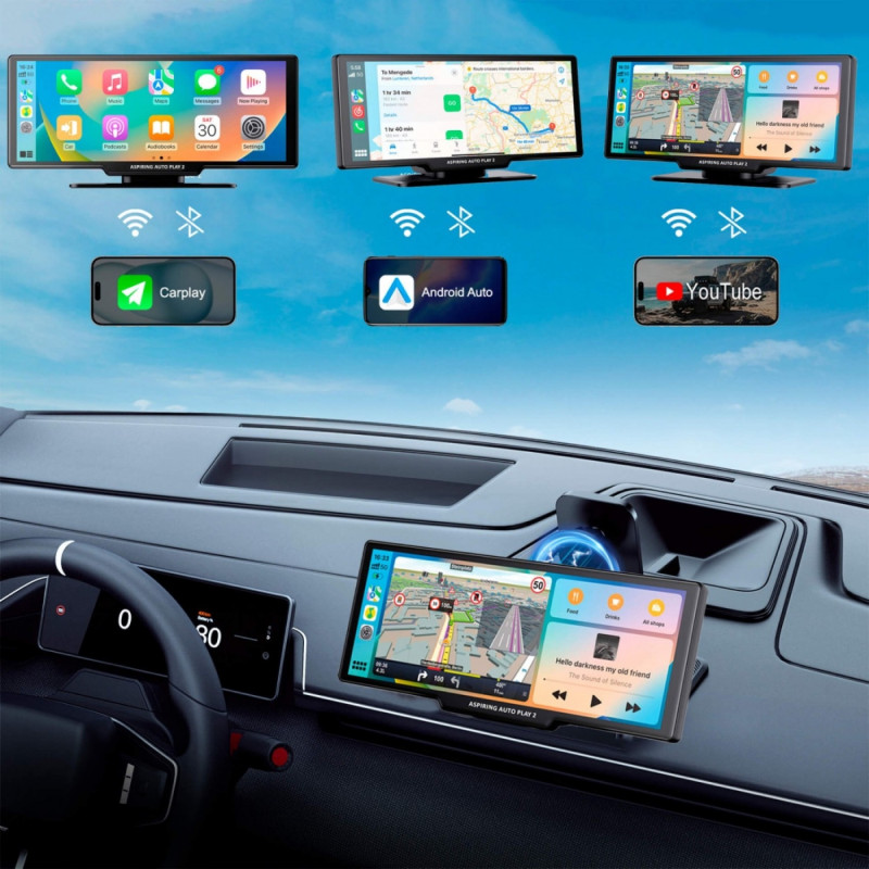 Автомобільний монітор Aspiring Auto Play 2 Magnet CarPlay Android auto