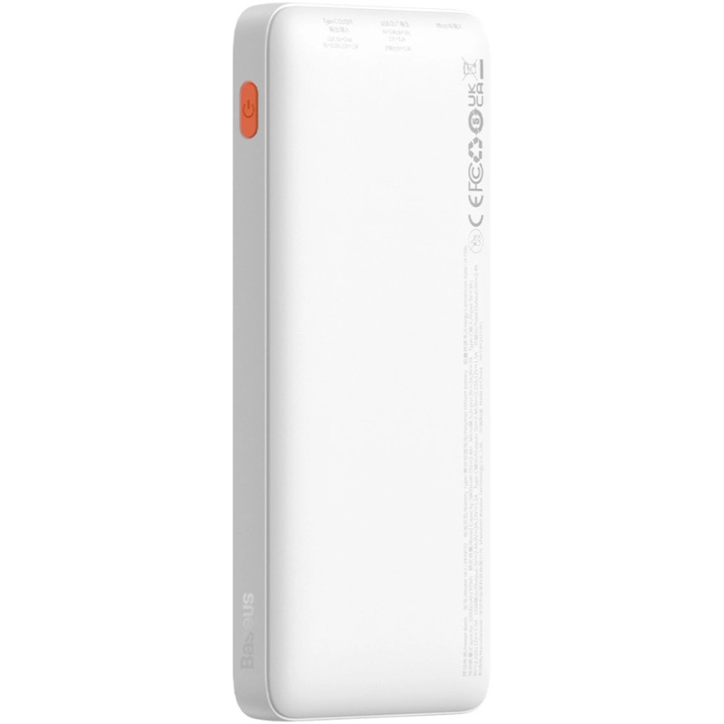 УМБ Baseus Airpow 10000mAh 20W PD,QC, USB-A, Micro-USB,USB-C In/Out White