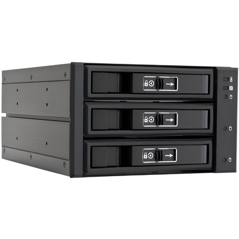 Бекплейн Chieftec CBP-2131SAS 2x5.25" -> 3x3.5" HDDs Hot-Swap Aluminium