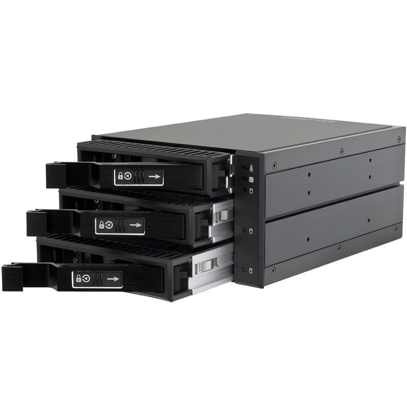 Бекплейн Chieftec CBP-2131SAS 2x5.25" -> 3x3.5" HDDs Hot-Swap Aluminium