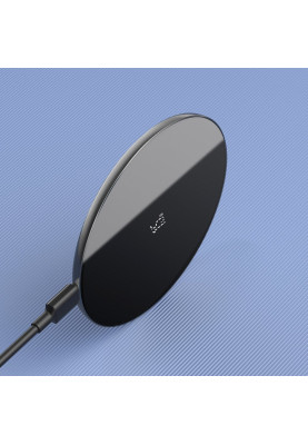 Бездротовий зарядний пристрій Baseus 15W + кабель Type-c чорний (WXJK-B01)