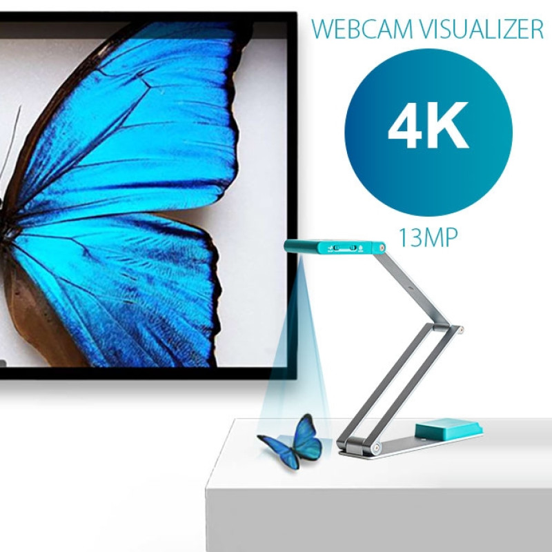 Сканер A3 Canon IRIScan Visualizer 7 Dyslexic (13MP 4K UltraHD MIC 4-in-1 USB книжковий блакитний)