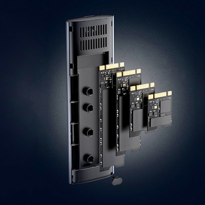 Зовнішня кишеня для SSD M.2 (NVME) M-KEY UGREEN 3.1 GEN2 CM400 сіра