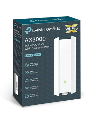 Точка доступу TP-Link EAP650-Outdoo AX3000, 1xGE LAN, PoE, Passive PoE