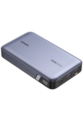 УМБ Ugreen 20000mAh 100W  PD,QC, USB-A, 2xUSB-С Grey (PB720)