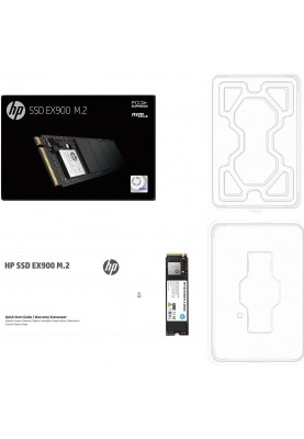 SSD 500GB HP EX900 M.2 2280 PCIe Gen3 x4 NVMe 1.3 3D NAND, Retail