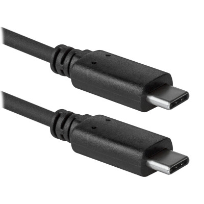Кабель USB Type-C M-Type-C M, 1.0м, USB 3.0, 3A, чорний, USB99-03H PRO Defender