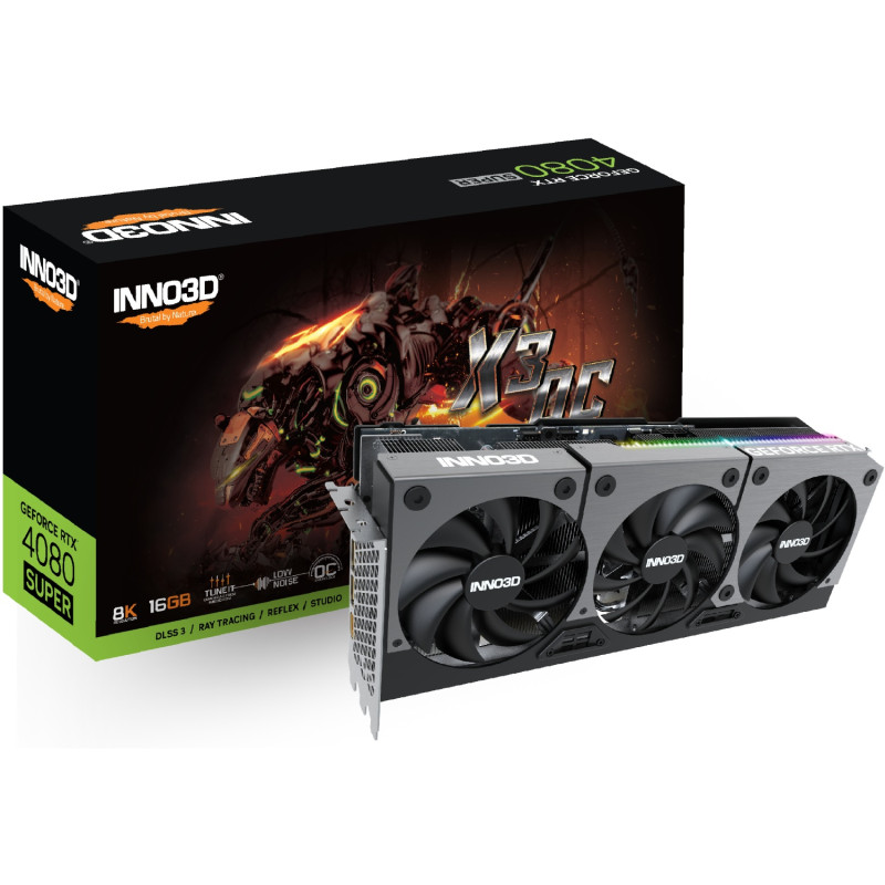 GeForce RTX4080 Super Inno3D X3 OC, 16GB GDDR6X, 256bit, PCI Express