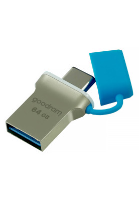 Пам'ять USB Flash GoodRAM 64GB USB 3.0/Type-C ODD3 Metal, Retail