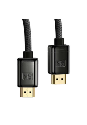 Кабель HDMI M-M, 2m, V2.1 8K,  High Definition Series (Zinc alloy) WKGQ000101 Baseus Чорний