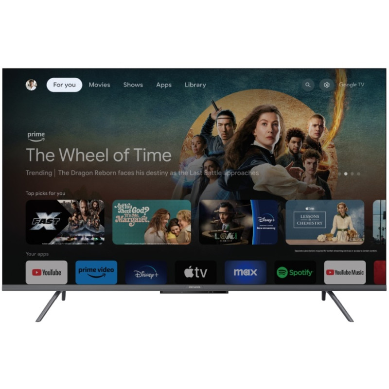 TV 55 AIWA 55GO70804UHD UHD/DLED/T2/ Google TV/2 x 10W/Dolby Digital/HDMI/Wi-Fi/VESA 200x200/Blac