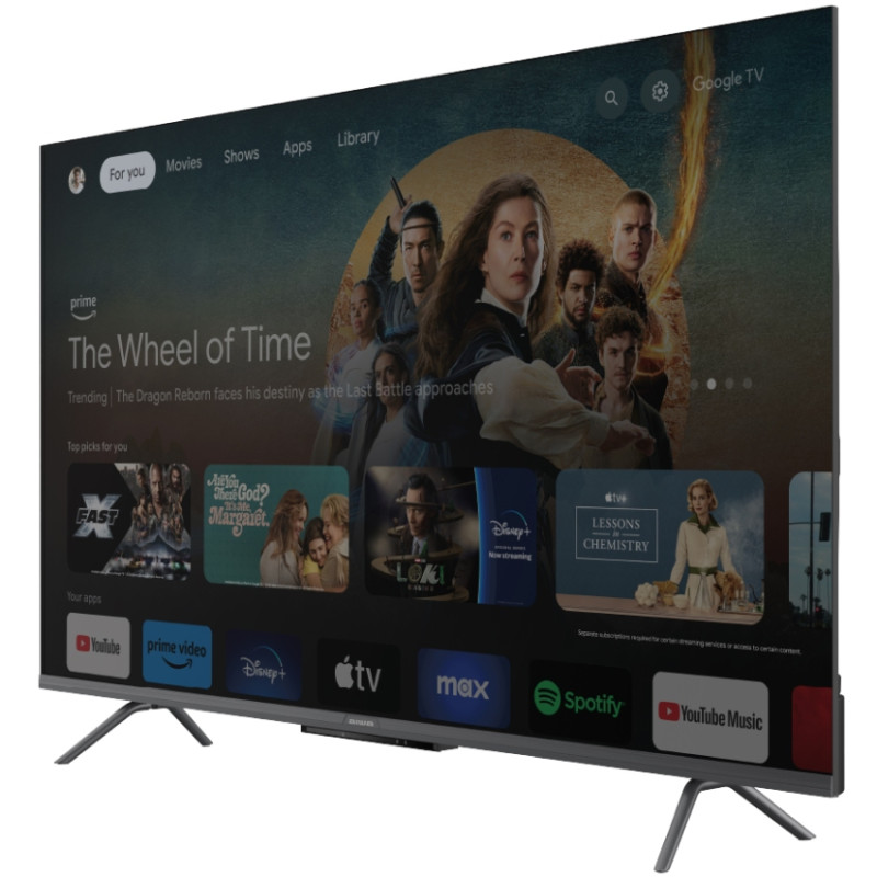 TV 55 AIWA 55GO70804UHD UHD/DLED/T2/ Google TV/2 x 10W/Dolby Digital/HDMI/Wi-Fi/VESA 200x200/Blac