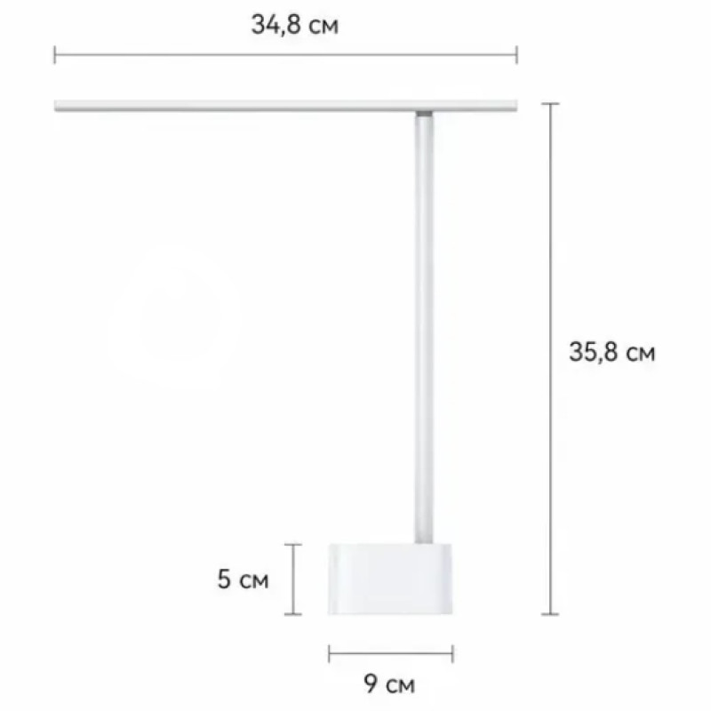 LED лампа настільна Vention USB Rechargeable Foldable Desk Lamp, 5W 6000K,1800mAh,Aluminum,біла