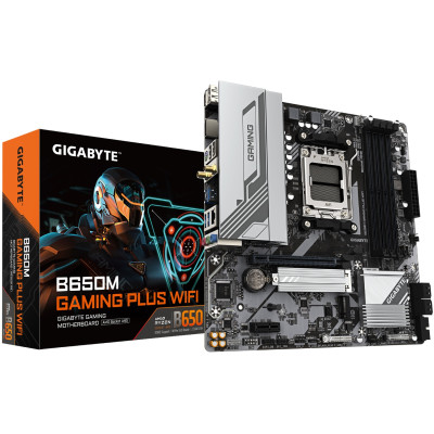 Gigabyte B650M GAMING PLUS WIFI (AM5 B650 4xDDR5 HDMI 2xDP mATX)