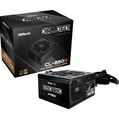 БЖ 650W ASRock Challenger CL-650B 120mm, 80+ Bronze, Retail