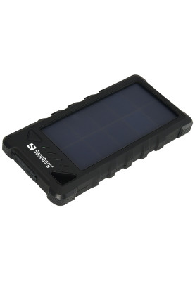 УМБ сонячна Sandberg Outdoor 16000 mAh, UPS mode, USB, Type-C, ліхтарик