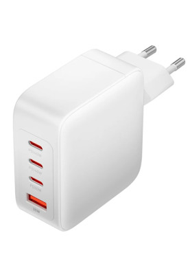 Зарядний пристрій 4xUSB 140W (3xUSB-C+USB-A) PD3.1/QC3.0/GaN White Vention