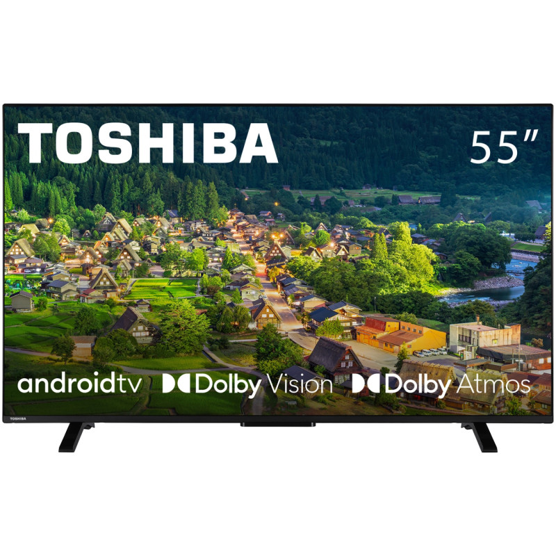 TV 55 Toshiba 55UA2363DG UHD/LED/T2/Android 11/2 x 10W/Dolby Digital/HDMI/Wi-Fi/VESA 200 x 200 M4/Bl