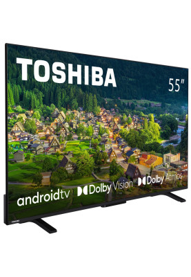 TV 55 Toshiba 55UA2363DG UHD/LED/T2/Android 11/2 x 10W/Dolby Digital/HDMI/Wi-Fi/VESA 200 x 200 M4/Bl
