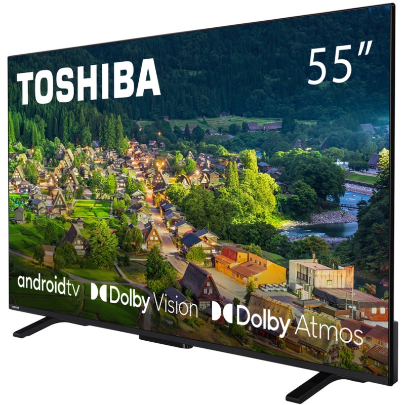 TV 55 Toshiba 55UA2363DG UHD/LED/T2/Android 11/2 x 10W/Dolby Digital/HDMI/Wi-Fi/VESA 200 x 200 M4/Bl