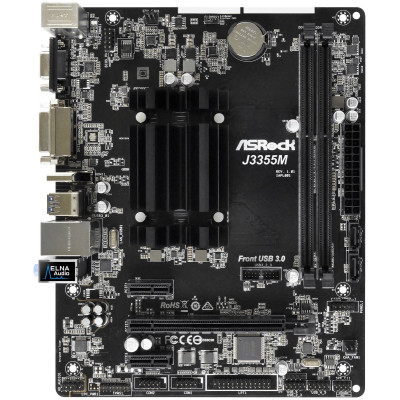 Материнська плата ASRock J3355M/REF (Intel® Dual-Core Processor J3355 (up to 2.5 GHz),2xDDR3/DDR3L, PCIex16+2x1, 2xSATAIII, VGA, HDMI, DVI-D, mATX)