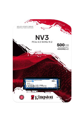 SSD 500GB Kingston NV3 M.2 2280 PCIe 4.0 x4 NVMe