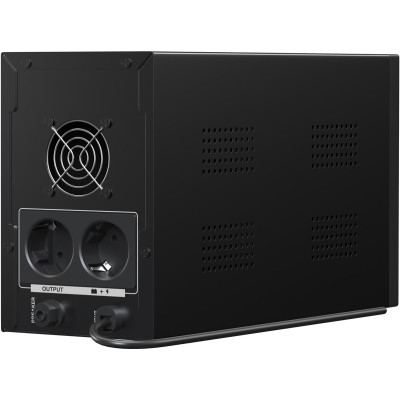 ДБЖ Marsriva MR-UF2000, 2000ВА/1200Вт, Line-Interactive, LED version, 2хSchuko, 2*12V/9Ah, metal