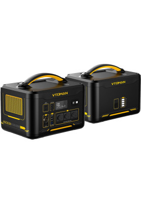 Комплект зарядної станції Vtoman Jump 1500X PB-22 (828 Вт/г) + батарея Jump PB-26 (1548 Вт/г)