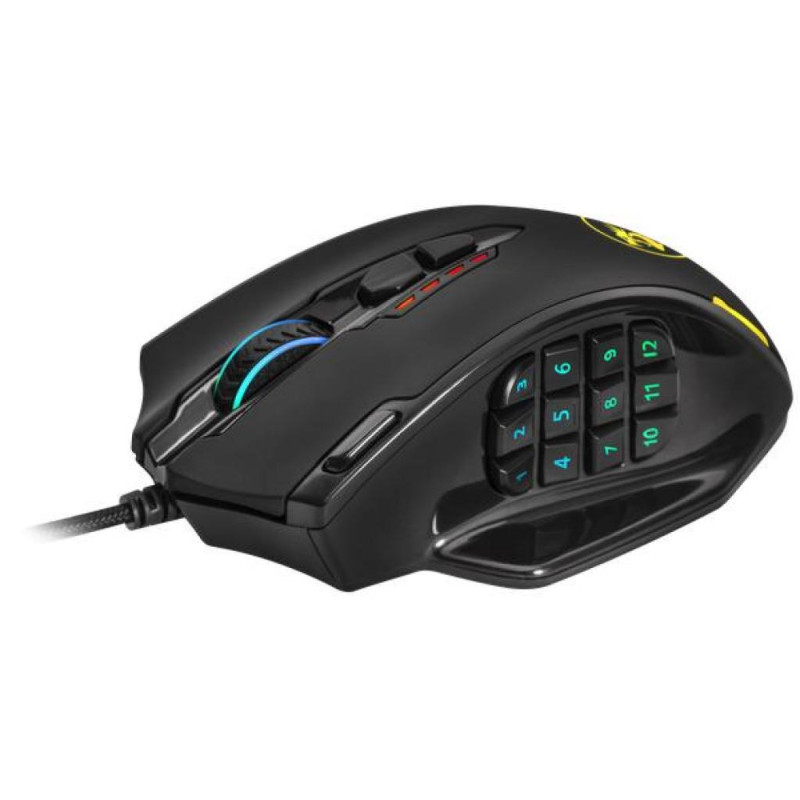 Мишка Redragon Impact RGB, ігрова, 12400dpi., 24кн., чорна