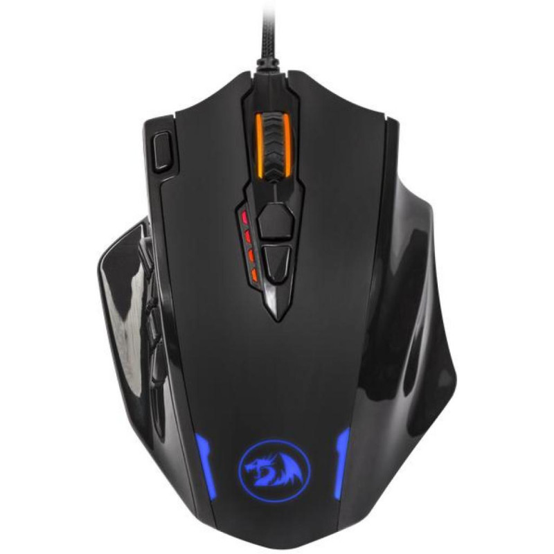 Мишка Redragon Impact RGB, ігрова, 12400dpi., 24кн., чорна