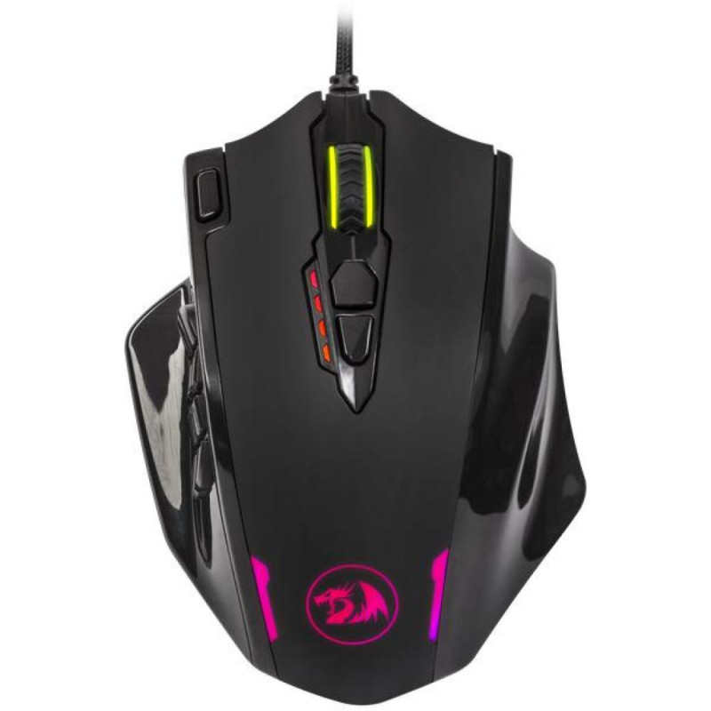 Мишка Redragon Impact RGB, ігрова, 12400dpi., 24кн., чорна