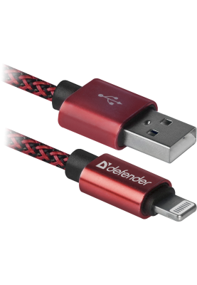 Кабель USB AM-Lightning M, 1.0 м, червоний, 01-03T PRO Defender