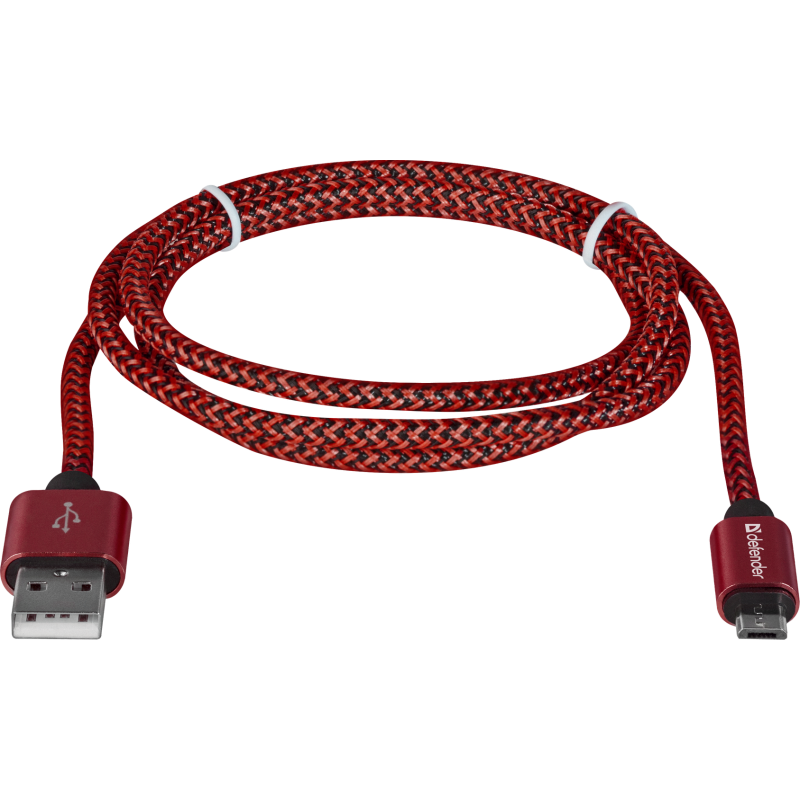 Кабель USB AM-micro BM, 1.0 м, червоний, 08-03T PRO Defender